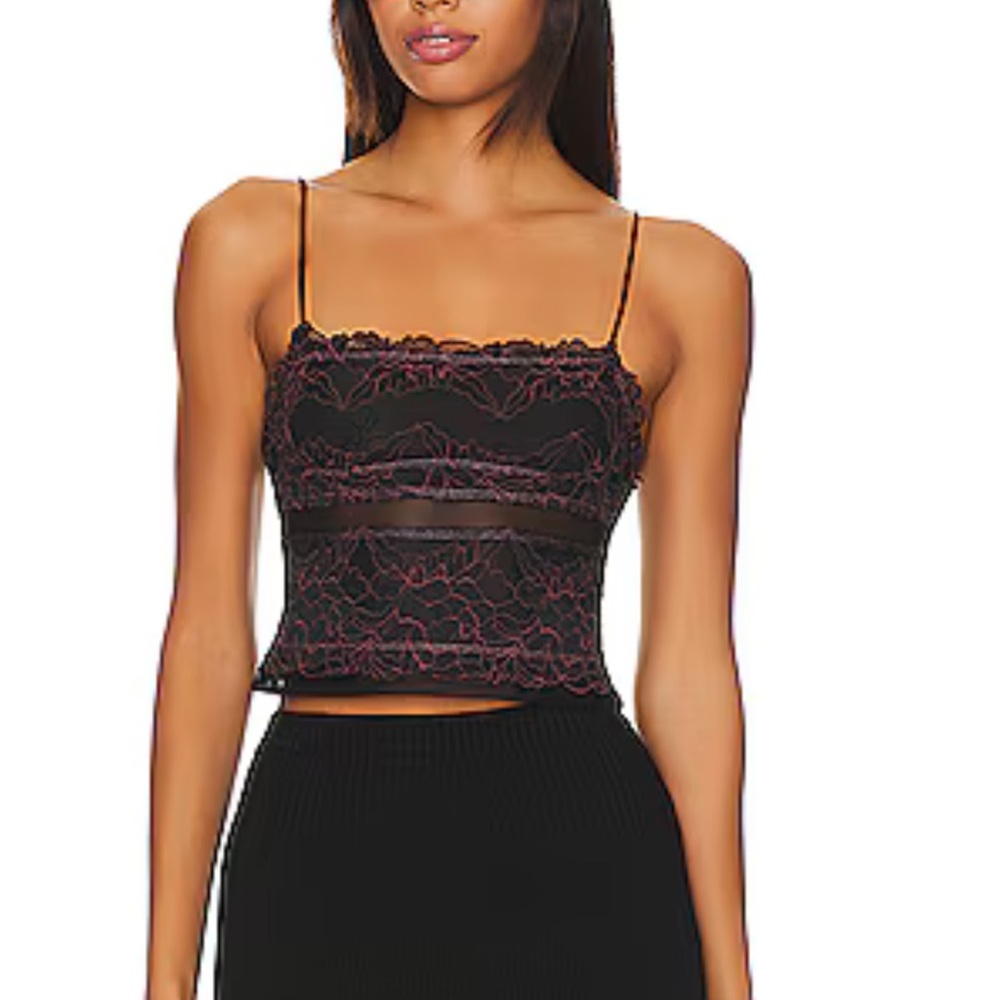 x Intimately FP Double Date Cami In Black Combo